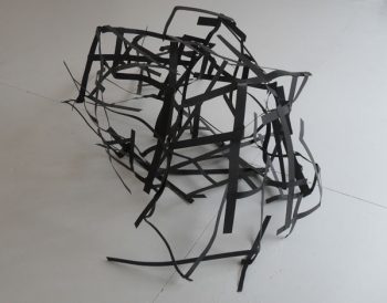 Maria Christoforatou [2009] Collapsed. Metal strips, dimensions variable.