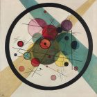 Wassily Kandinsky [1923] Circles in a Circle. Oil on canvas, 98.7 x 96.6 cm.