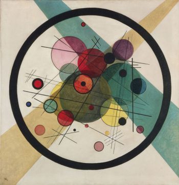 Wassily Kandinsky [1923] Circles in a Circle. Oil on canvas, 98.7 x 96.6 cm.